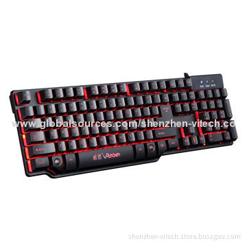 Custom Flexible Overlay Mechanical Keyboard with Red Color